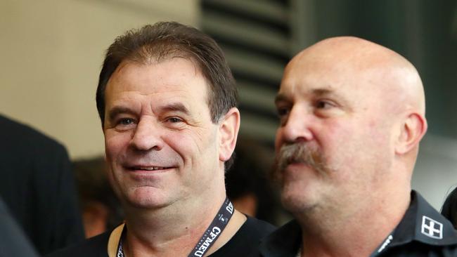 16/5/18 CMFEU boss John Setka and his deputy Shaun Reardon arrive at the Melbourne magistrates court. Aaron Francis/The Australian