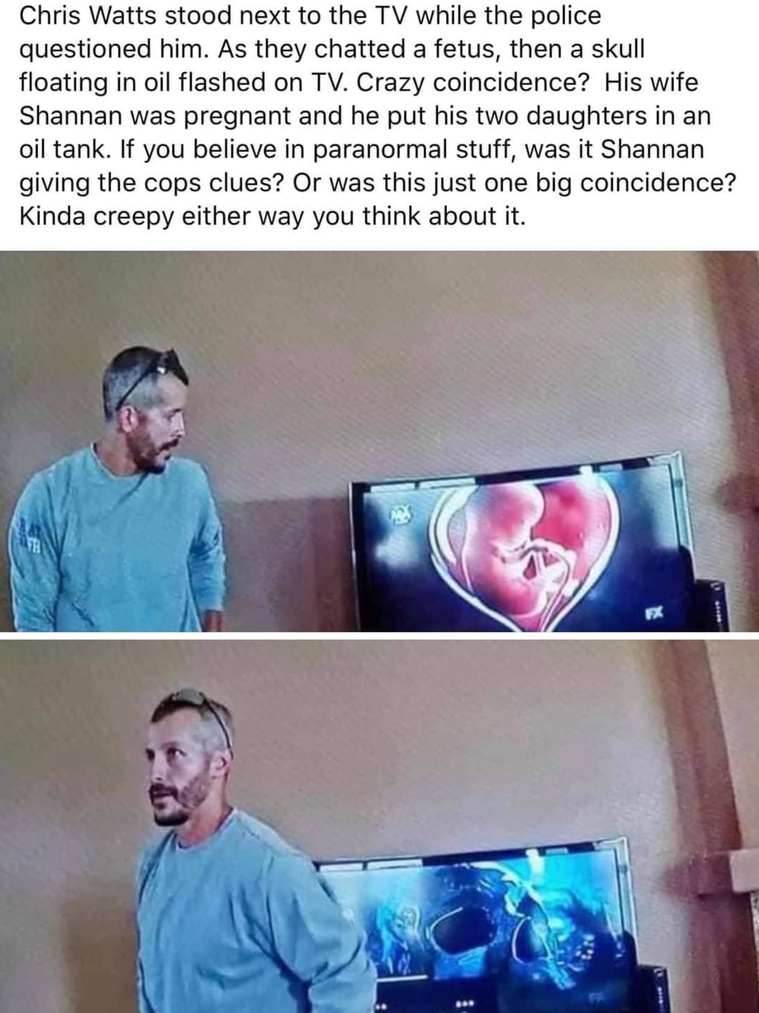 Viewers of the Netflix doco about the murders have spotted a ‘creepy’ detail in the footage, believing Shanann sent cops a ‘message from grave’. Picture: Facebook