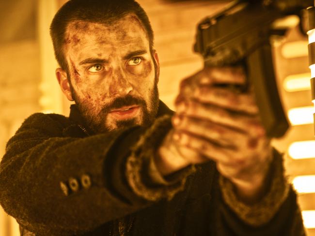 Chris Evans in a scene from film Snowpiercer