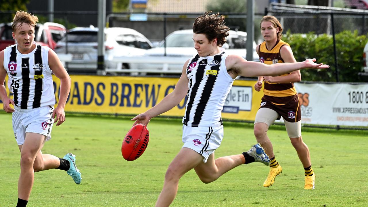 QAFL colts footy between Aspley and Sherwood. Saturday May 10, 2025. Picture, John Gass
