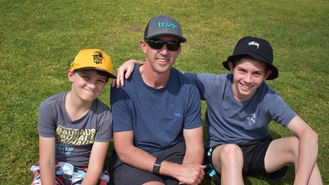 Oliver, Paul and Will Chapman at the Sunshine Coast Rugby League Finals 2022.