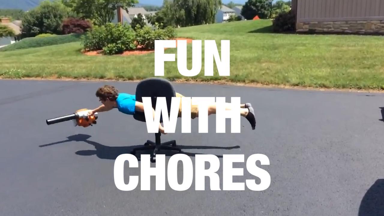 Awesome Ways to Make Chores Fun. Credit - Various via Storyful