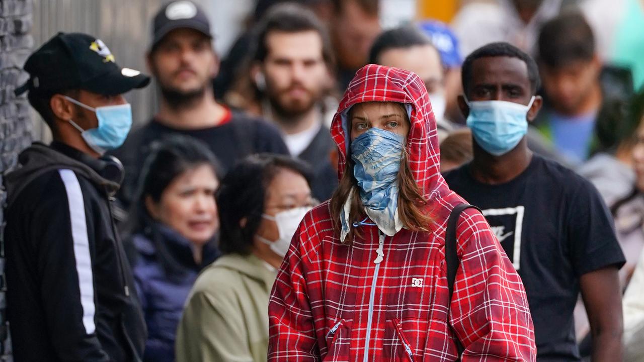 March saw huge queues outside Centrelink offices and when the JobSeeker and JobKeeper changes hit the unemployment rate could go up again. Picture: Scott Barbour/AAP