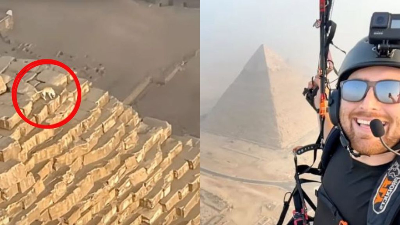 Man’s shock discovery on top of pyramid