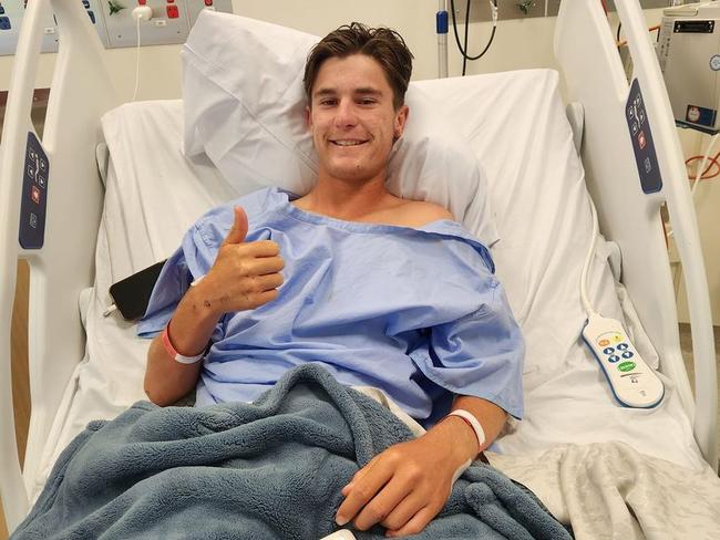 Tennis star Lachlan Vickery is recovering in hospital after being injured in an alleged hit-and-run in Wodonga, Victoria. Photo: Facebook