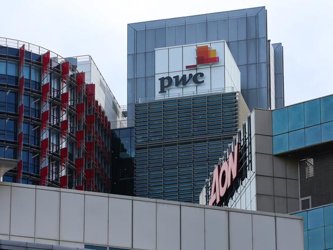 SYDNEY, AUSTRALIA: NewsWire Photos: MARCH 13 2024: A general view of the PWC Building in the CBD in Sydney after PwC Australia staff have been told 366 jobs will be axed as part of widespread cuts announced within the firm on Wednesday. The firmâs 7200-strong staff were informed at midday on Wednesday that 329 staff and up to 37 partners were losing their jobs major restructure. . Picture: NCA NewsWire/ Gaye Gerard