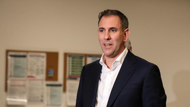 Federal Treasurer Jim Chalmers at the Launceston Medicare Urgent Care Clinic. Picture: Stephanie Dalton