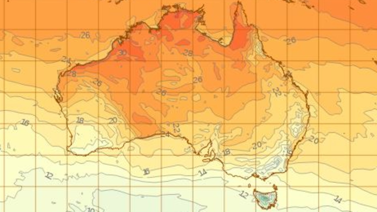 Much of the country will enjoy a 'warm start to winter'. Picture: Bureau of Meteorology