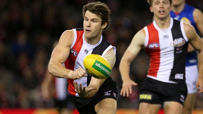 Nathan Freeman in action against the Western Bulldogs.