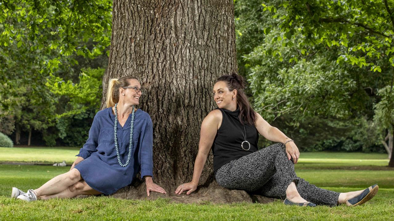 Sally Roscholler, right, nominated Jacinta Riley in the Thanks a Million campaign for being a great friend and helping her get through the COVID-19 lockdowns. Picture: Tim Carrafa