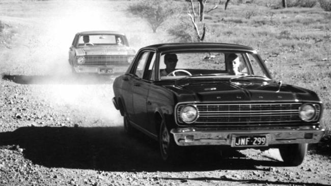 Rocky road ... the Ford Falcon XR from September 1966 began Ford’s sales climb.