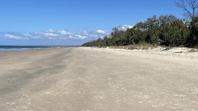 Hundreds of people were at the Kinkuna beach party, which Mia said happens 