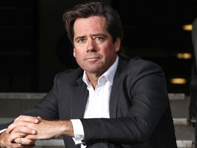 MELBOURNE . 06/03/2023.  AFL CEO Gillon McLachlan at Marvel Stadium   . Pic: Michael Klein