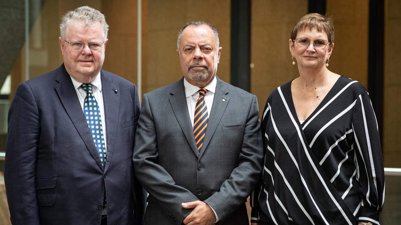 Commissioners James Douglas, Nivk Kaldas (Chair) and Peggy Brown. Picture: Julian Andrews