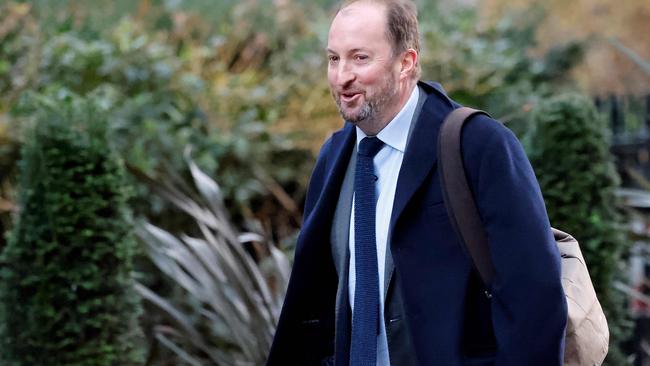 Guto Harri, the prime minister's new director of communications, arrives in Downing Street. Picture: AFP.