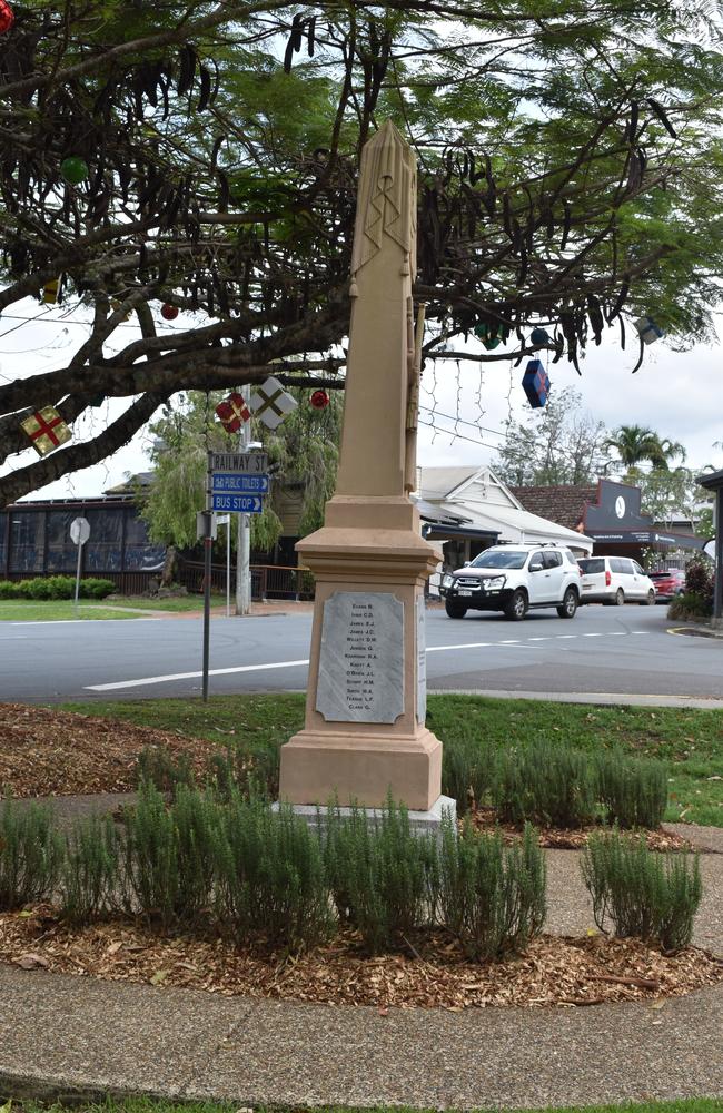 The Yandina cenotaph.