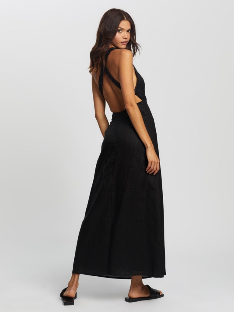 Aere Cross Back Maxi Dress