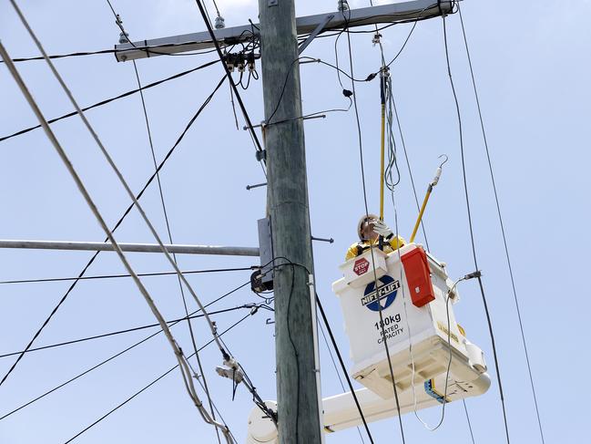 More than 10,000 homes and businesses are without power in the Noosa region triggered after multiple explosions at a major power station. Picture: Josh Woning