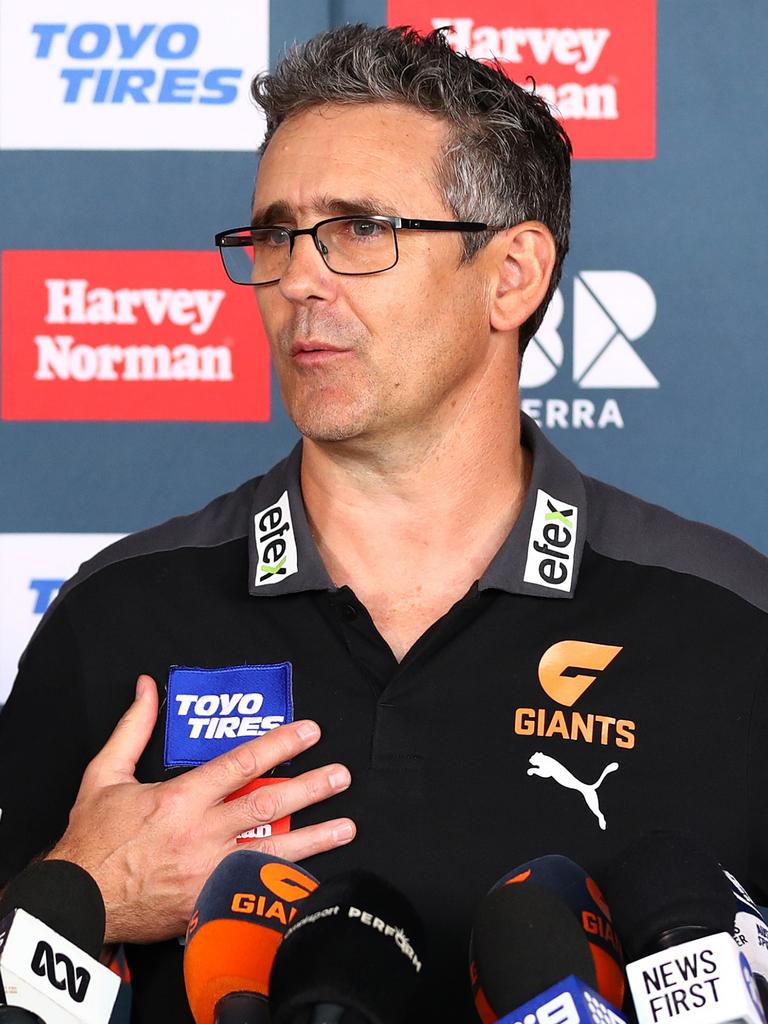 Outgoing Giants coach Leon Cameron. (Photo by Mark Metcalfe/Getty Images)