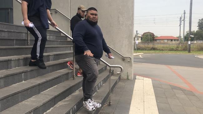 Police say Benjamin Falefoou (centre) has links to the OneFour street gang based in Mt Druitt.