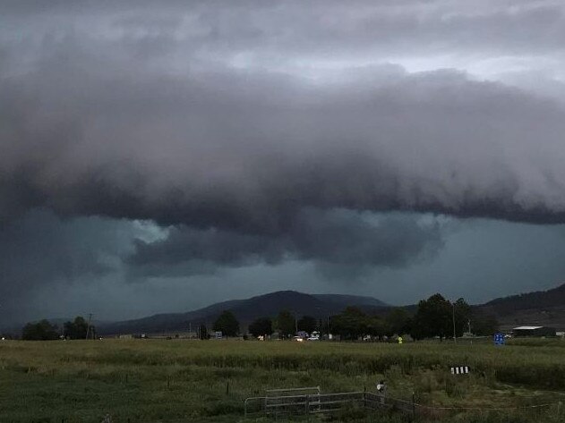 A storm over Allora, on the southern Darling Downs, on Sunday night. Picture: Emma Swan