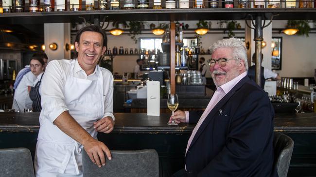 Gimlet’s Andrew McConnell with investment banker David Williams.