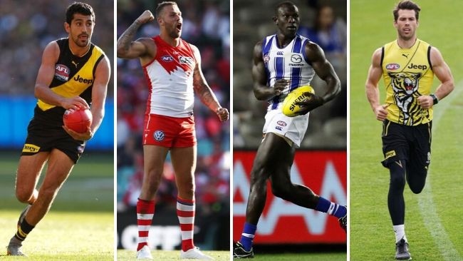 It’d be great to see the likes of Marlion Pickett, Lance Franklin, Majak Daw and the retired Alex Rance up and running in 2020.