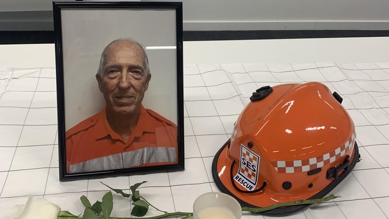 The Salisbury SES held a memorial for their fallen friend and volunteer Nick Smith. Picture: Supplied