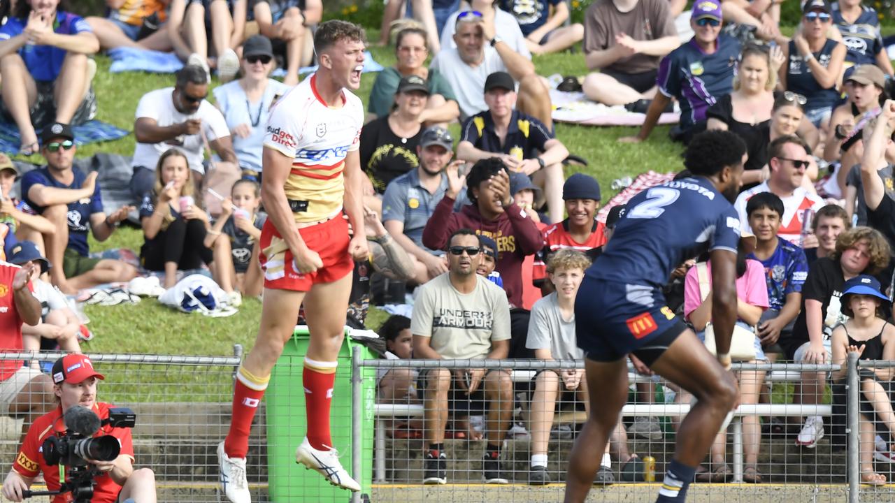 Jack Bostock is hoping to win a spot on the wing for the Dolphins. Picture: NRL Imagery