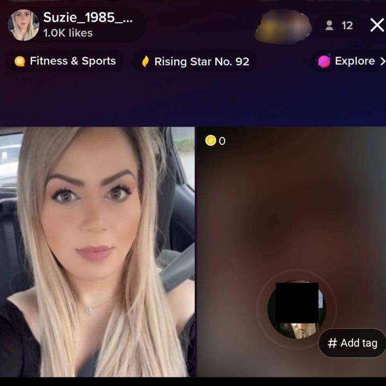 Videos obtained by news.com.au show Ms Cheikho was on TikTok during work hours. Picture: Supplied