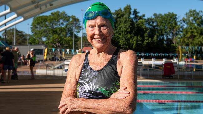 Anne Walker, 86, is hoping to break some of her own records when she takes to the pool in the National Championships. Picture: Pema Tamang Pakhrin