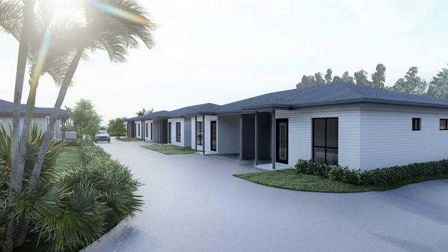 Render of the propose unit facility on Warne St, Wellington.