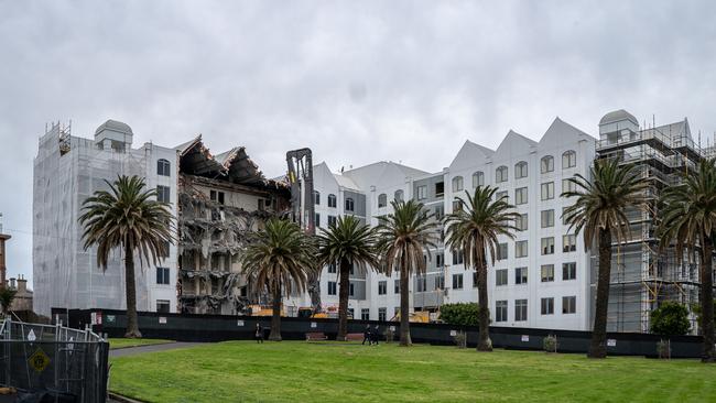 Demolition started at the Novotel earlier this month.