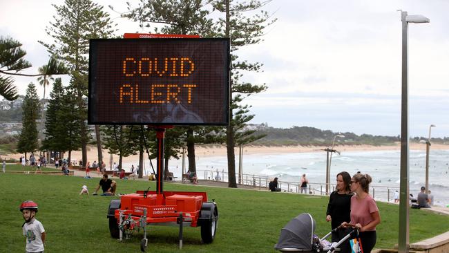 People out and about at Dee Why Beach in December 2020. The Dee Why/Cromer postcode area has recorded its first active Covid case since the Delta outbreak began. Picture by Damian Shaw