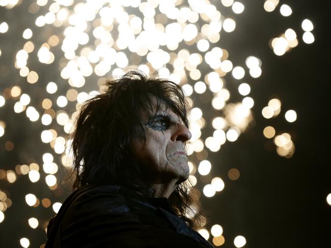 Alice Cooper performs at Brisbane Entertainment Centre. Picture: Mark Calleja/AAP