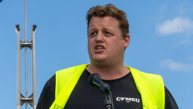 CFMEU national secretary Zach Smith. Picture: NewsWire / Gary Ramage