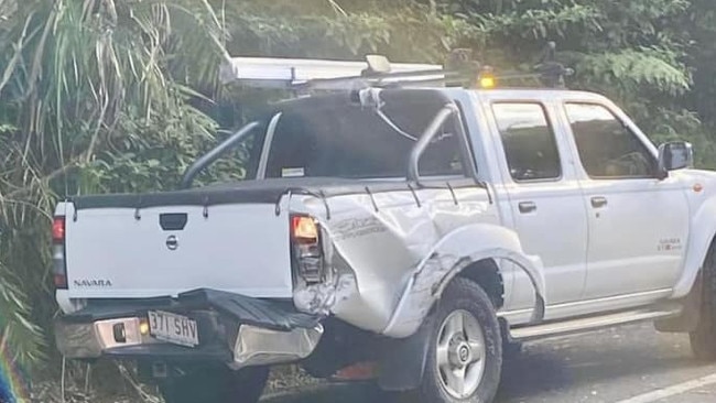 Fresh images have revealed the scale of the 11 vehicle pileup on the Kuranda Range Road on Monday, July 8. Picture: Supplied