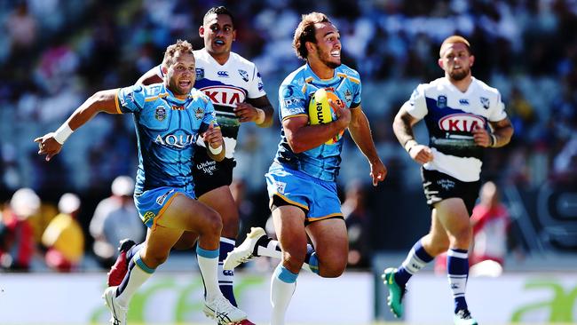 Cornish also represented the Titans at the Auckland Nines last year. Picture: Getty Images