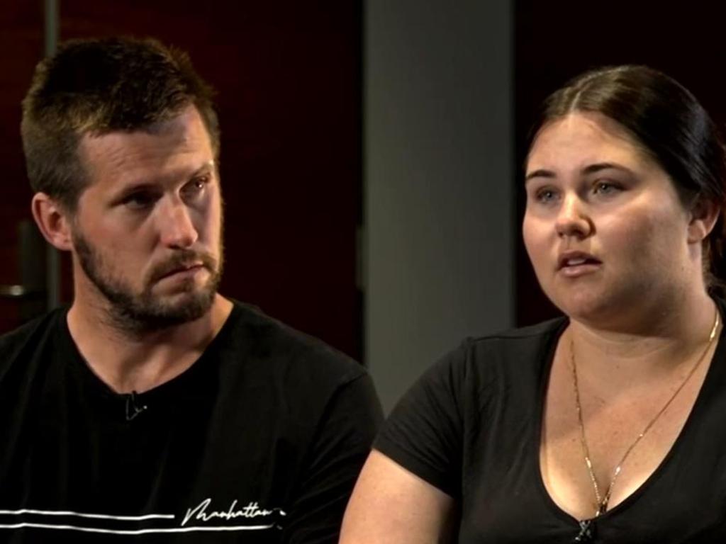 Cleo’s mother and stepfather Ellie Smith and Jake Gliddon. Picture: Flashpoint/Channel 7