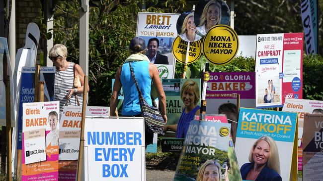 The last postal votes are now being counted. Picture: AAP.