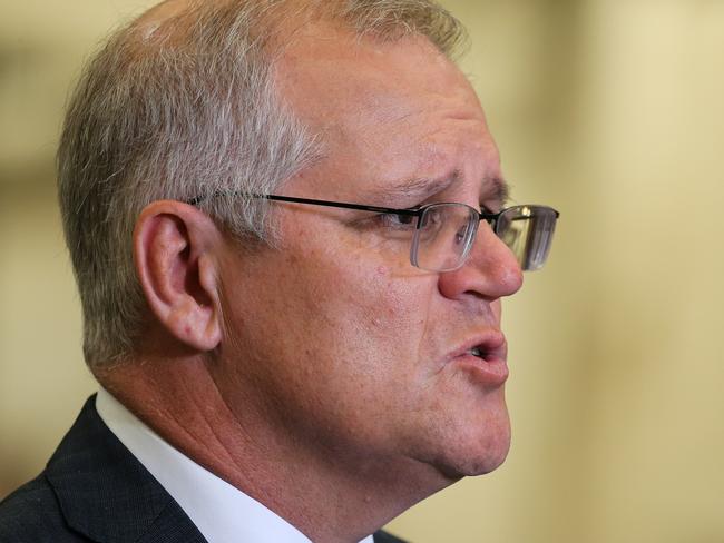 Scott Morrison is against any more lockdowns due to vaccination rates. Picture: NCA Newswire / Gaye Gerard