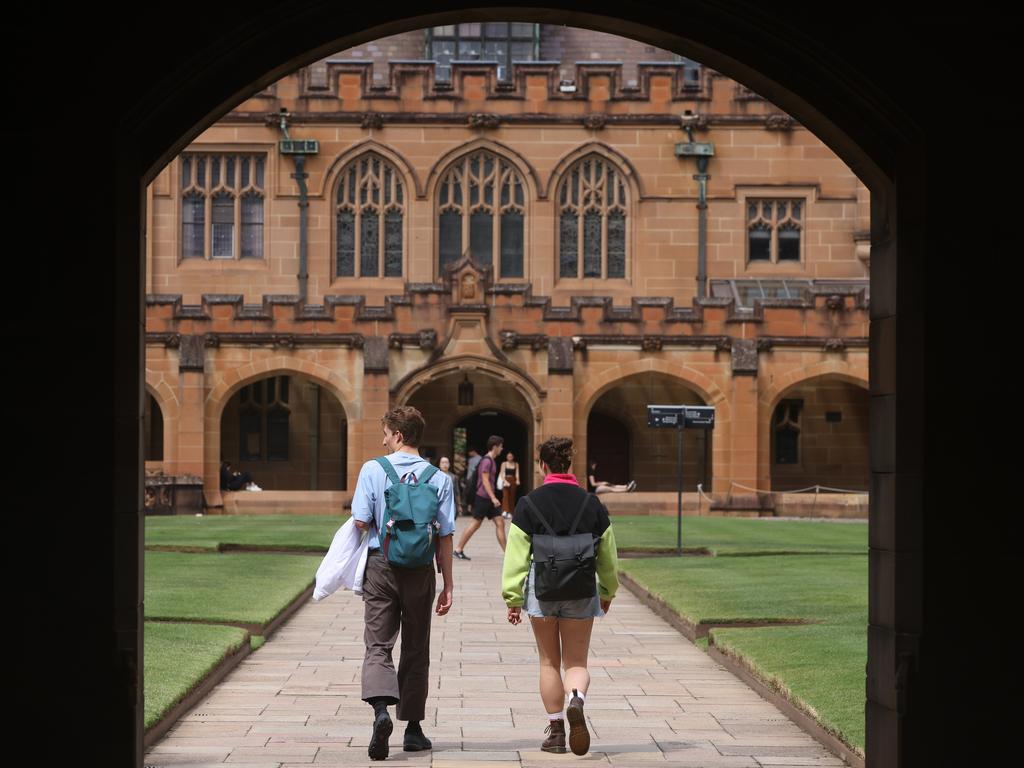 ‘The reality is that our universities actually have quite a lot of tolerance, which is why we’ve seen rates continue this way.’ Picture: NCA NewsWire / Damian Shaw