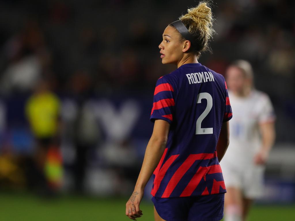 Trinity Rodman, daughter of an NBA legend, shines for USWNT before