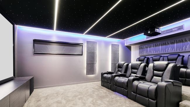 The prestigious home at 109A Anthony Street, Ascot even comes with its own Gold Class Cinema.