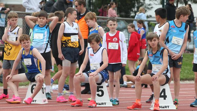 At the starting line. Picture: Alan Barber