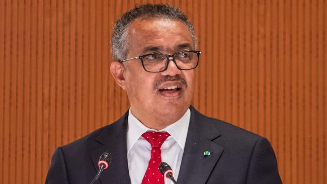 World Health Organisation (WHO) Director-General Tedros Adhanom Ghebreyesus. Picture: Jean-Guy Python/AFP