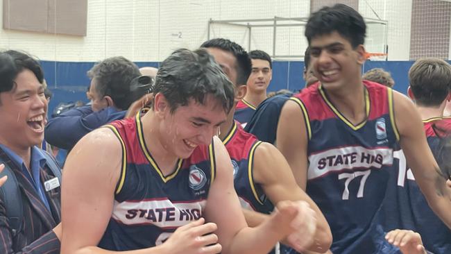 Valen Mero was the man of the hour after getting a bucket in Brisbane State High’s final game of the season.