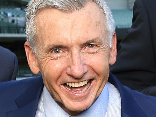 BT, Bruce and Hamish, - Channel 7 commentary team. Left to Right Hamish McLachlan Bruce McAvaney & Brian Taylor Picture:Wayne Ludbey