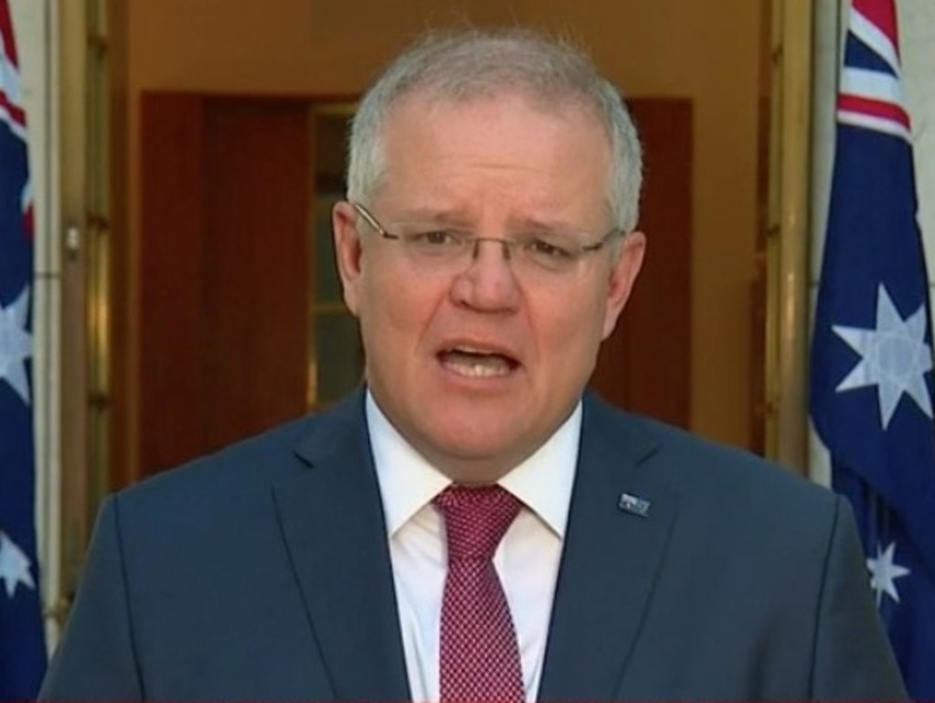 Prime Minister Scott Morrison on Sunrise this morning. Picture: Sunrise/Channel 7