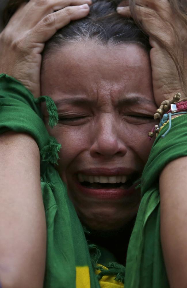 A Brazil fan sums up the feeling in the host nation after the Germany defeat.